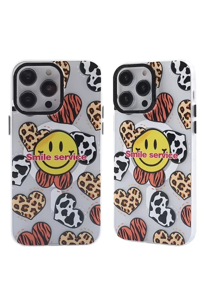Newface Apple iPhone 12 Pro Max Kılıf Apollo Magneticsafe Desenli Kapak - Apollo Şeffaf - 2 ürün görseli 1