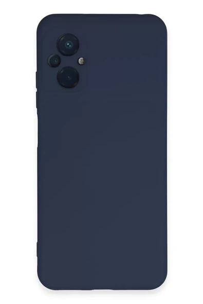 Newface Xiaomi Poco M5 Kılıf Nano içi Kadife Silikon - Lacivert ürün görseli 1