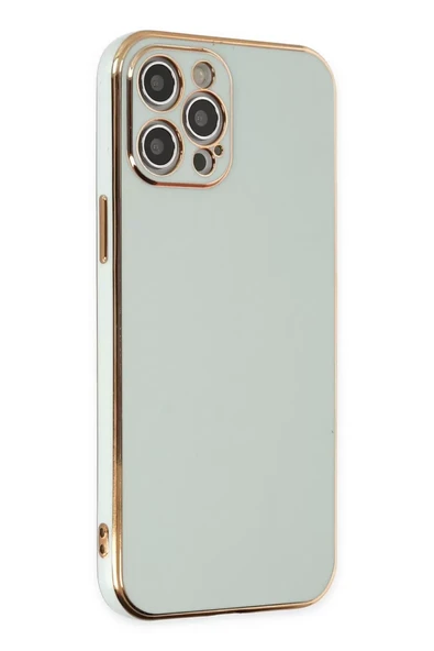 Newface Apple iPhone 12 Pro Max Kılıf Volet Silikon - Açık Yeşil ürün görseli 1