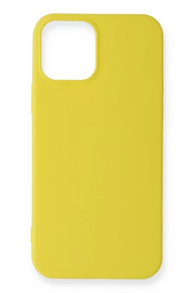 Newface Apple iPhone 12 Mini Kılıf First Silikon - Sarı ürün görseli 1