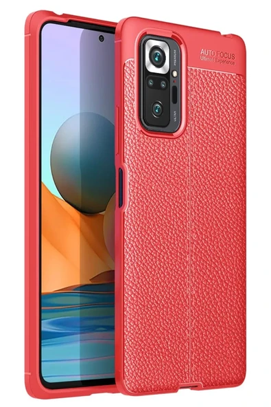 Newface Xiaomi Redmi Note 10 Pro Kılıf Auto Focus Kapak - Kırmızı ürün görseli 1