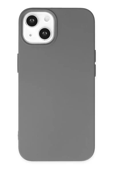 Newface Apple iPhone 14 Plus Kılıf Nano içi Kadife Silikon - Gri ürün görseli 1