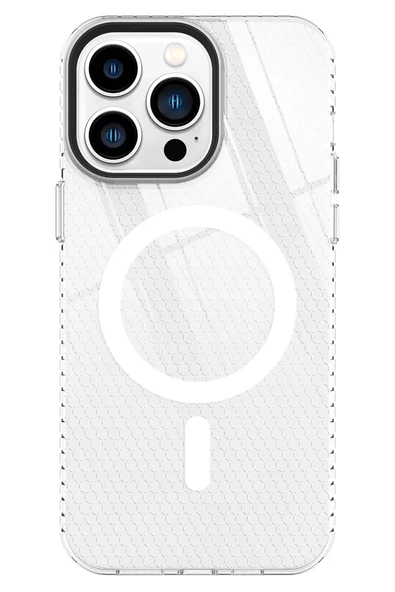 Newface Apple iPhone 14 Pro Kılıf Beta Magneticsafe Silikon - Şeffaf ürün görseli 1
