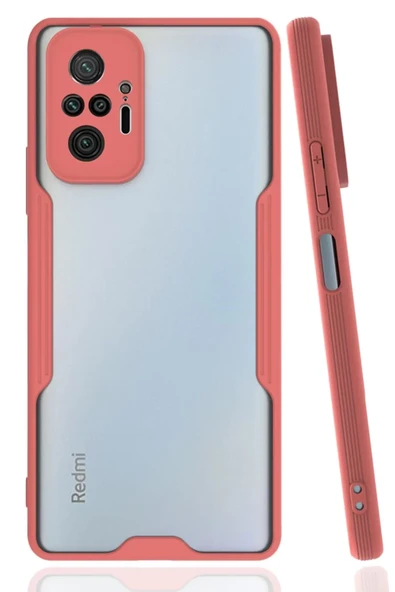 Newface Xiaomi Redmi Note 10 Pro Kılıf Platin Silikon - Pembe ürün görseli 1