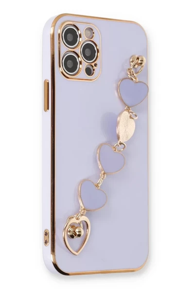 Newface Apple iPhone 12 Pro Kılıf Esila Silikon - Lila ürün görseli 1