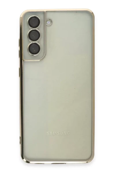 Newface Samsung Galaxy S21 FE Kılıf Razer Lensli Silikon - Gold ürün görseli 1