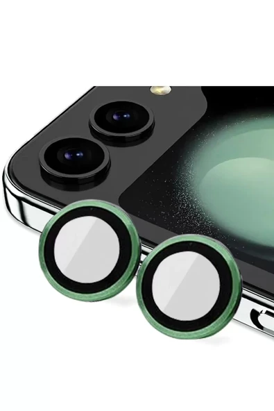Newface Samsung Galaxy Z Flip 5 Valdez Metal Kamera Lens - Koyu Yeşil ürün görseli 1