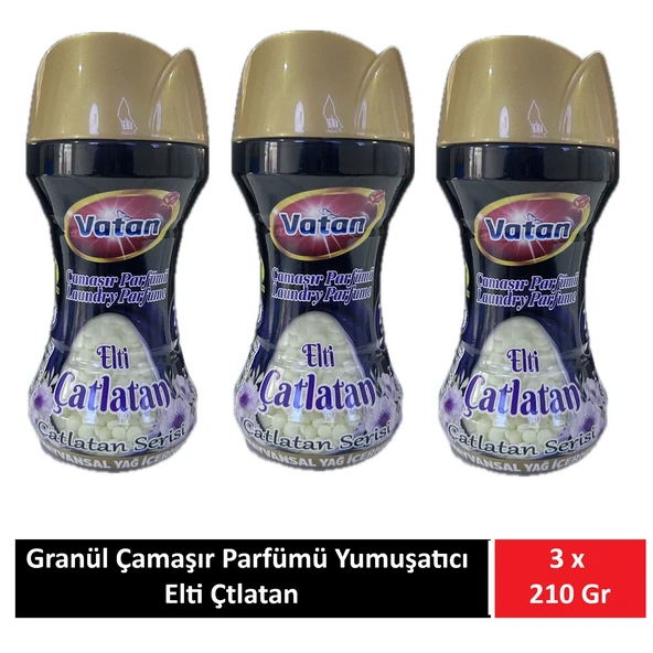 Vatan Granül Çamaşır Parfümü Ve Yumuşatıcı Elti Çatlatan 210 Gr x 3 Adet ürün görseli 1