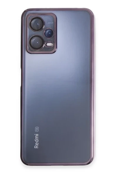 Newface Xiaomi Redmi Note 12 5G Kılıf Razer Lensli Silikon - Mor ürün görseli 1