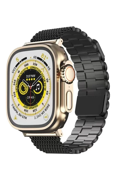 Newface Apple Watch 42mm Ascend Metal Kordon - Siyah ürün görseli 1