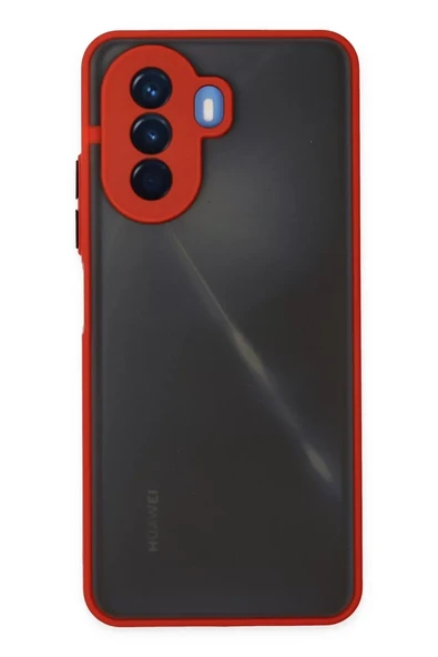 Newface Huawei Nova Y70 Kılıf Montreal Silikon Kapak - Kırmızı ürün görseli 1