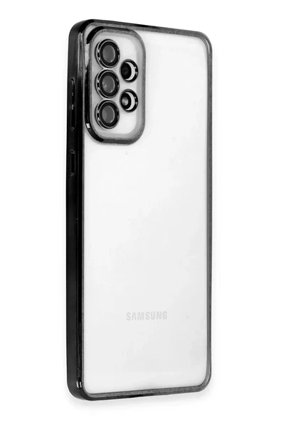 Newface Samsung Galaxy A53 5G Kılıf Razer Lensli Silikon - Siyah ürün görseli 1