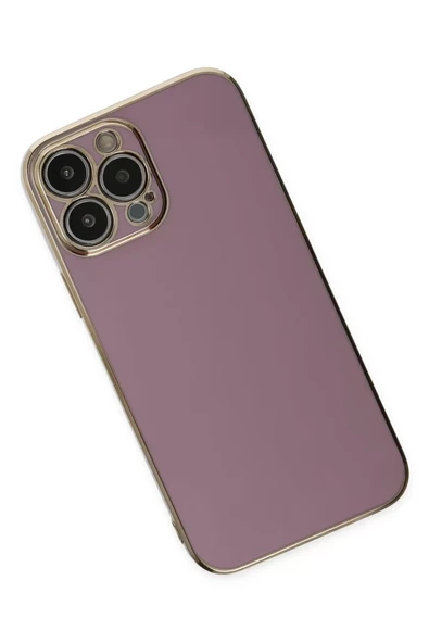 Newface Apple iPhone 14 Pro Kılıf Volet Silikon - Mor - Resim 3