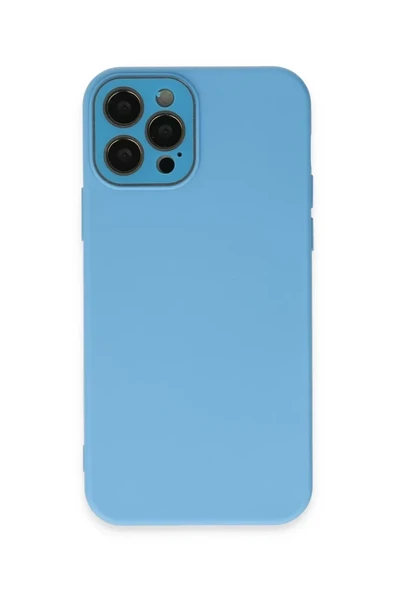 Newface Apple iPhone 12 Pro Max Kılıf Lansman Glass Kapak - Mavi ürün görseli 1