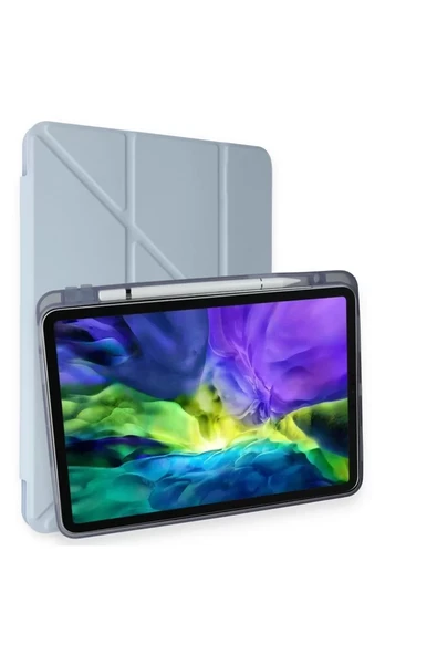 Newface Apple iPad Pro 11 (2018) Kılıf Kalemlikli Mars Tablet Kılıfı - Mavi ürün görseli 1