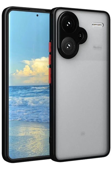 Newface Xiaomi Redmi Note 13 Pro Plus Kılıf Montreal Silikon Kapak - Siyah ürün görseli 1