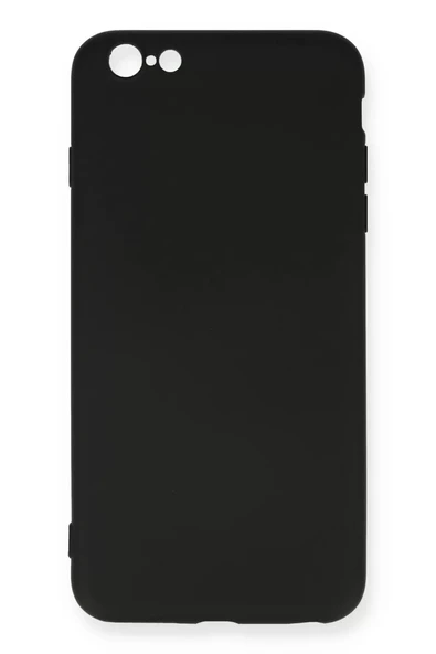 Newface Apple iPhone 6 Plus Kılıf Nano içi Kadife Silikon - Siyah ürün görseli 1