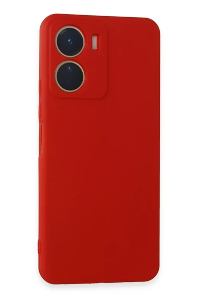 Newface Vivo Y16 Kılıf First Silikon - Kırmızı ürün görseli 1