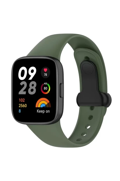 Newface Xiaomi Redmi Watch 3 Origin Silikon Kordon - Koyu Yeşil ürün görseli 1