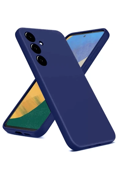 Newface Samsung Galaxy A36 Kılıf Nano içi Kadife Silikon - Lacivert ürün görseli 1