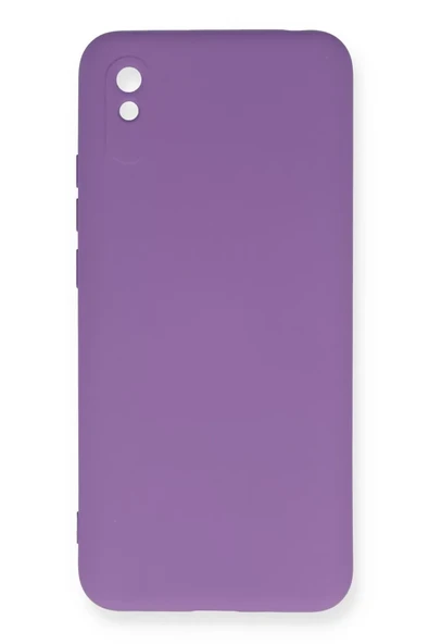 Newface Xiaomi Redmi 9A Kılıf Nano içi Kadife Silikon - Mor ürün görseli 1