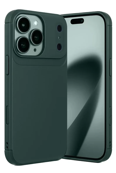 Newface Apple iPhone 17 Pro Auto Focus Karbon Kapak - Koyu Yeşil ürün görseli 1