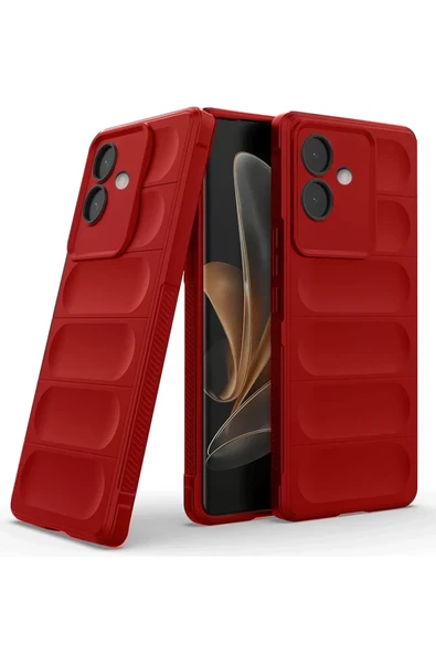 Newface Oppo A3 Kılıf Optimum Silikon - Kırmızı ürün görseli 1