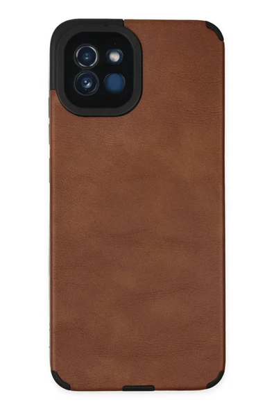 Newface Samsung Galaxy A03 Kılıf Loop Deri Silikon - Kahverengi ürün görseli 1