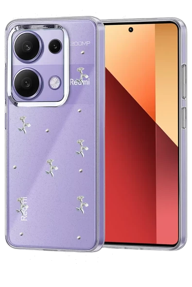 Newface Xiaomi Redmi Note 13 Pro 4G Fiyonk Desenli Kapak - Desen 2 ürün görseli 1