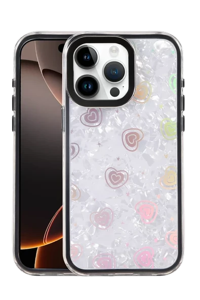 Newface Apple iPhone 15 Pro Lumi Desenli Kapak - Siyah ürün görseli 1