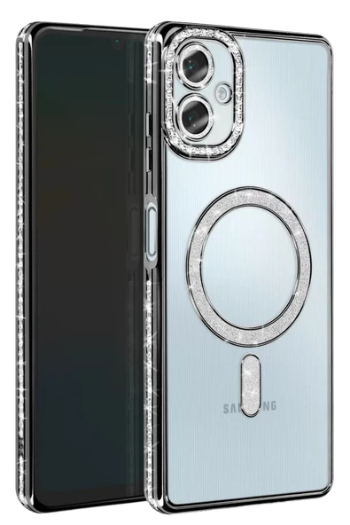 Newface Samsung Galaxy A06 Joke Simli Magneticsafe Kılıf - Siyah ürün görseli 1
