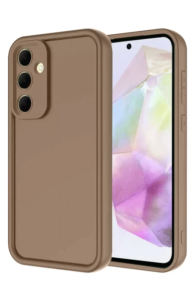 Newface Samsung Galaxy A17 5G Viera Silikon - Kahverengi ürün görseli 1