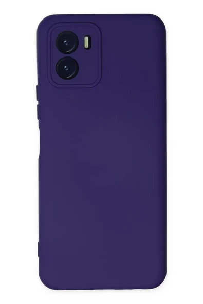 Newface Vivo Y15S Kılıf Nano içi Kadife Silikon - Mor ürün görseli 1