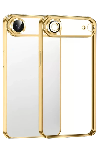 Newface Apple iPhone 17 Air Razer Lensli Silikon - Gold ürün görseli 1