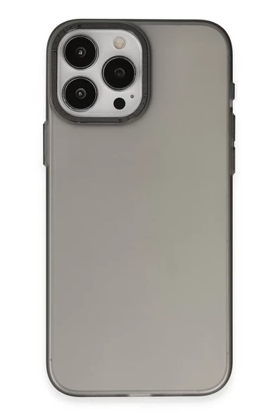 Newface Apple iPhone 15 Pro Max Kılıf Modos Metal Kapak - Siyah ürün görseli 1