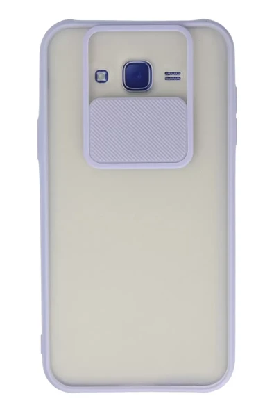 Newface Samsung Galaxy J7 Kılıf Palm Buzlu Kamera Sürgülü Silikon - Lila ürün görseli 1