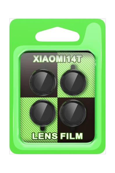 Newface Xiaomi Mi 14T Raze Metal Kamera Lens - Siyah ürün görseli 1