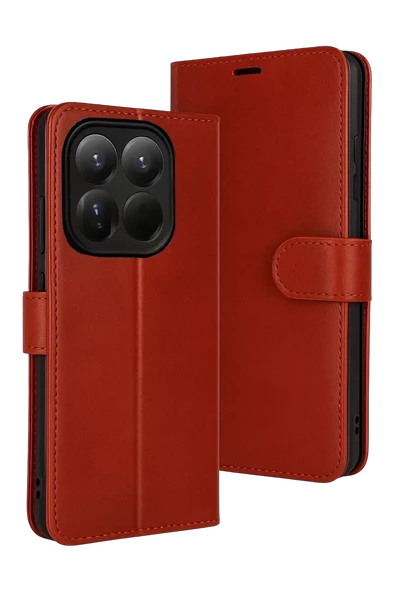 Newface Xiaomi Mi 15T Trend S Plus Kapaklı Kılıf - Kırmızı ürün görseli 1