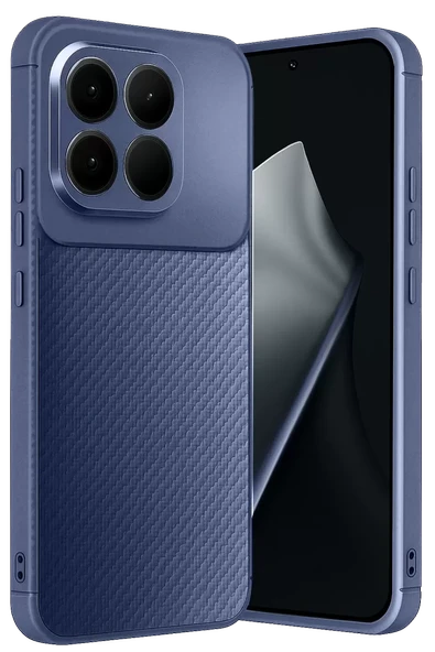 Newface Xiaomi Mi 15T Auto Focus Karbon Kapak - Lacivert ürün görseli 1