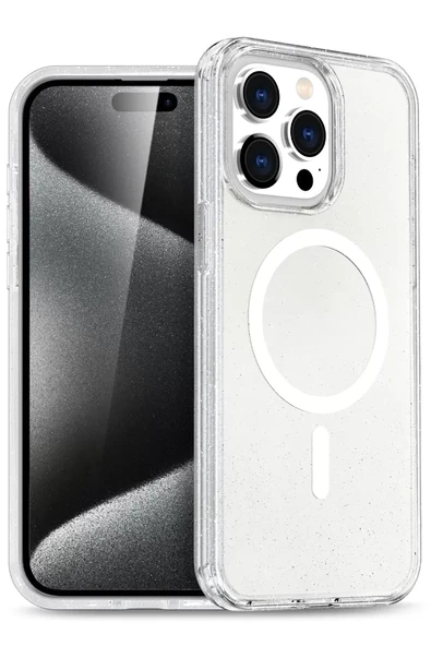 Joko Apple iPhone 15 Pro Max Star Magsafe Kapak - Şeffaf ürün görseli 1