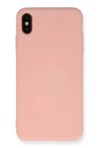 Newface Apple iPhone XS Max Kılıf Nano içi Kadife Silikon - Pembe ürün görseli 1