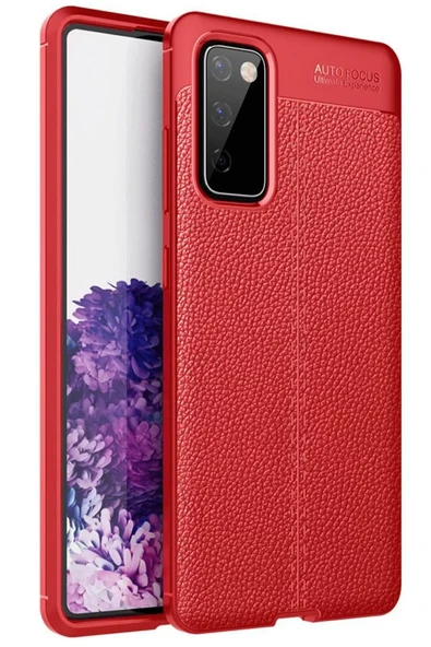 Newface Samsung Galaxy S20 FE Kılıf Auto Focus Kapak - Kırmızı ürün görseli 1