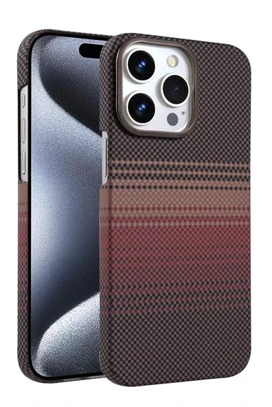 Newface Apple iPhone 15 Pro Max Vega Magsafe Kapak - Çöl Titanyum ürün görseli 1