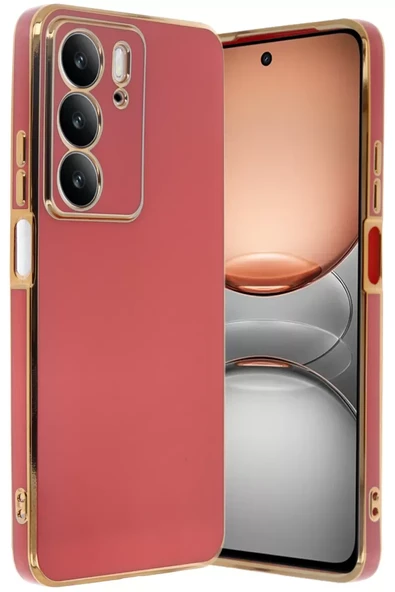 Newface Realme C75 4G Kılıf Volet Silikon - Kırmızı ürün görseli 1