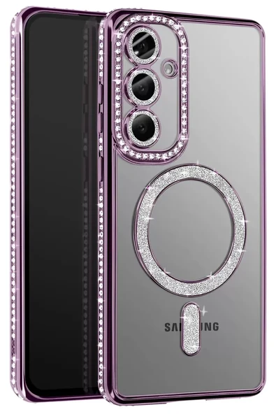 Newface Samsung Galaxy S26 Plus Joke Simli Magneticsafe Kılıf - Derin Mor ürün görseli 1