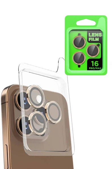 Newface Apple iPhone 16 Pro Max Raze Metal Kamera Lens - Desert ürün görseli 1
