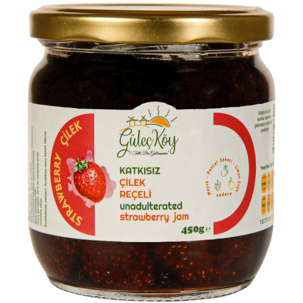 GüleçKöy Çilek Reçeli 450 GR ürün görseli 1
