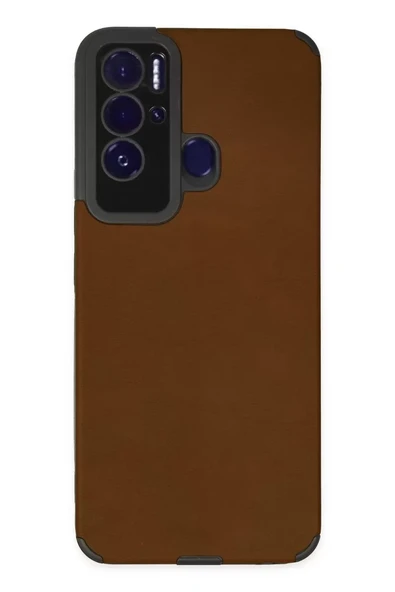 Newface Tecno Pova Neo Kılıf Loop Deri Silikon - Kahverengi ürün görseli 1