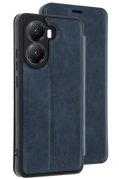 Newface Xiaomi Poco X7 Pro Kılıf Flip Cover - Lacivert ürün görseli 1