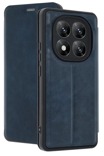 Newface Xiaomi Redmi Note 14 Pro 4G Kılıf Flip Cover - Lacivert ürün görseli 1